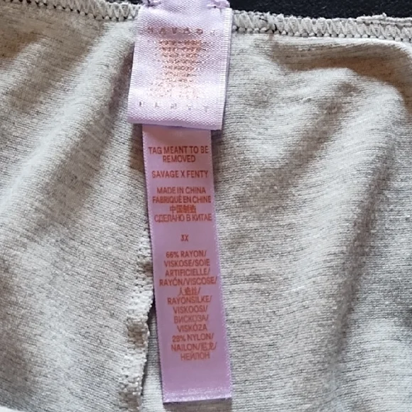 Savage X Fenty Light Gray Lounge Leggings - Picture 4 of 5